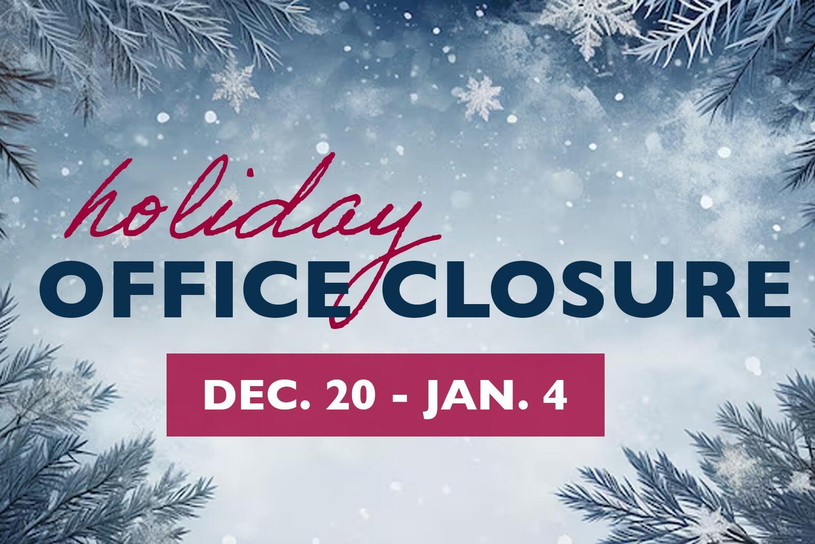 GVPTA Holiday Office Closure