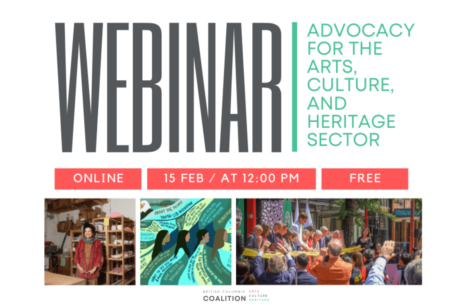 Webinar: Advocacy for the Arts, Culture, and Heritage Sector